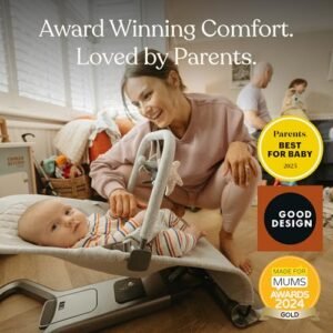 ✨ Ergobaby Evolve 3-in-1 Bouncer – Ultimate Premium Adjustable Multi-Position Baby Seat for Newborn to Toddler (Soft Olive)