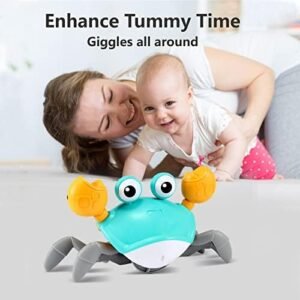 Smart Crawling Crab Baby Toy – Exciting Tummy Time Music Toy for Infants, Learning Crawl Development, Perfect 1st Birthday Gift