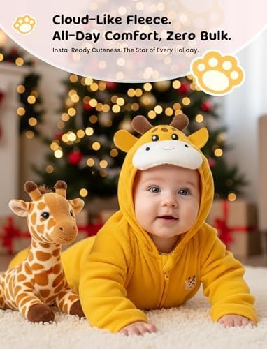 5 Best Features of PATPAT Fleece Hooded Footed Clothes, Soft Warm Footie Covers, Car Seat Friendly, Easy Zip, Cute Romper Newborn Infant Jumpsuit 3 PATPAT Fleece Hooded Footed Clothes, Soft Warm Footie Covers, Car Seat Friendly, Easy Zip,Cute Romper Newborn Infant Jumpsuit