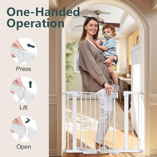 Baby Gate for Stairs, Mom's Choice Awards Winner-Dog Gate for Doorways