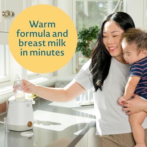 The First Years Baby Bottle Warmer and Sterilizer - Pacifier and Bottle Nipple Sanitizer - Feeding Baby Essentials for Formula or Breast Milk - Holds Multiple Sizes