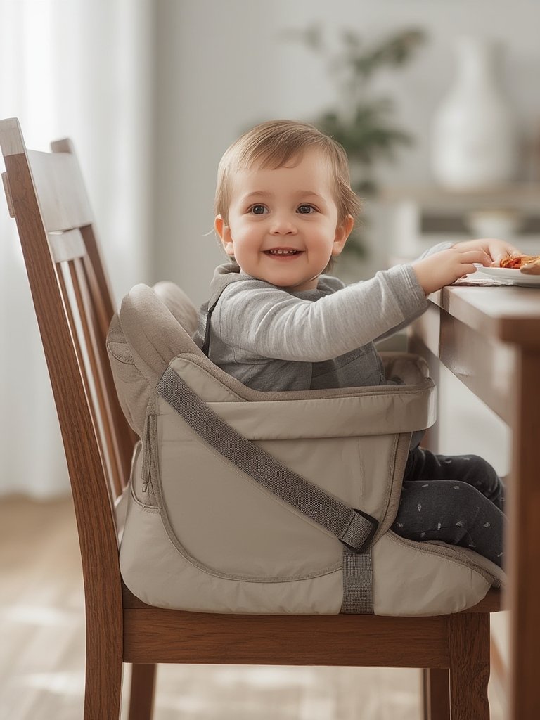 OXO Tot booster seat with removable cushion up close