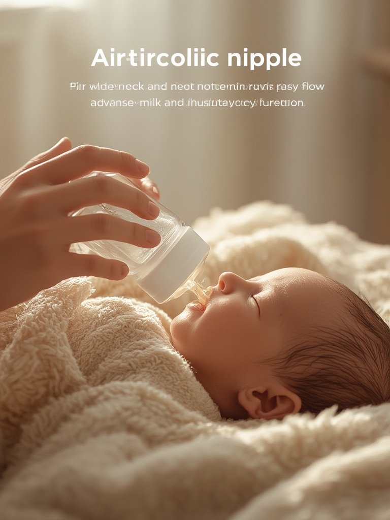 anti-colic bottle vent system in glass bottles