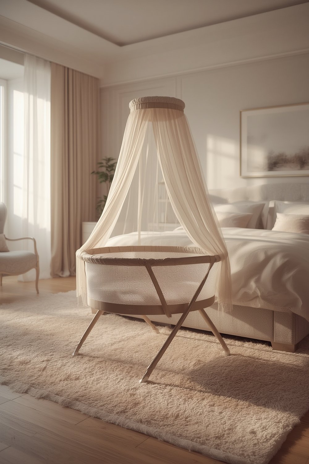 Baby Bassinet: 7 Ultimate Steps For Best Sleep In 2026 1 baby bassinet travel with double canopy