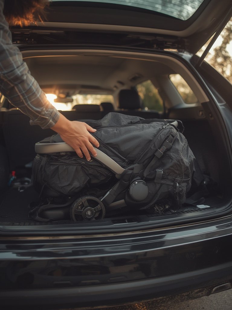 compact stroller easy fold travel