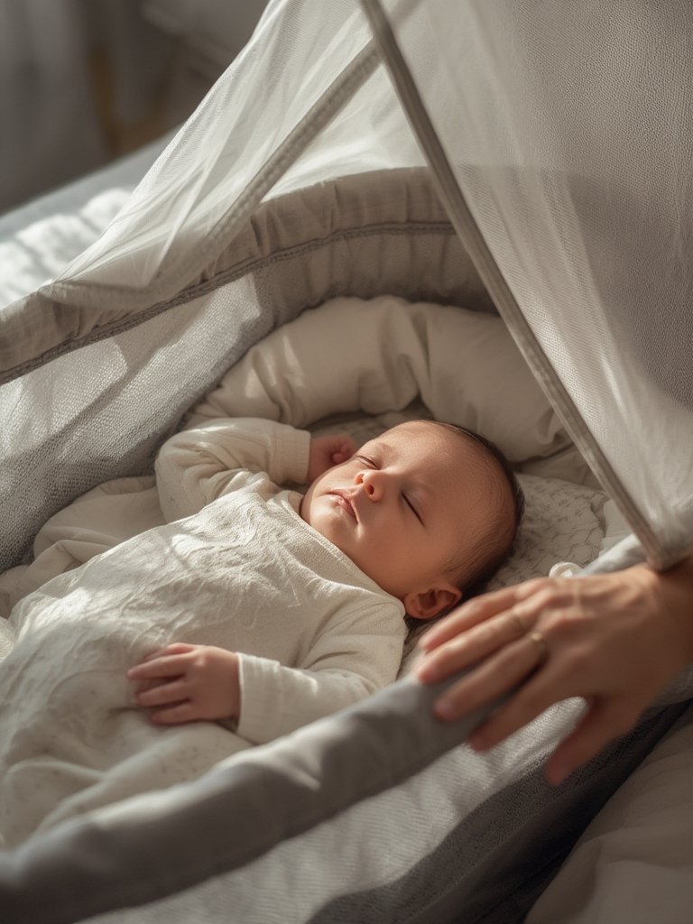 Baby Bassinet: 7 Ultimate Steps For Best Sleep In 2026 2 foldable bassinet with storage basket and adjustable canopy