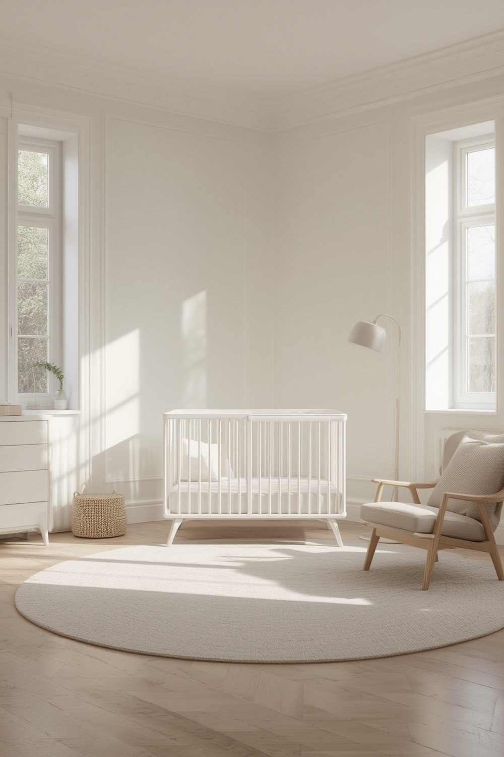 mini crib in modern nursery - Delta Children Gio Mini Crib