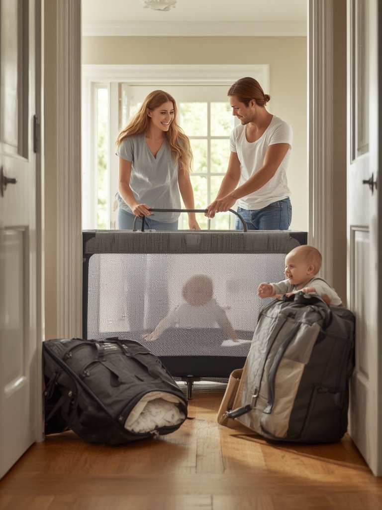 Baby Playard: 7 Ultimate Secrets For Easy Parenting In 2026 2 portable playard easy folding travel crib with carry bag