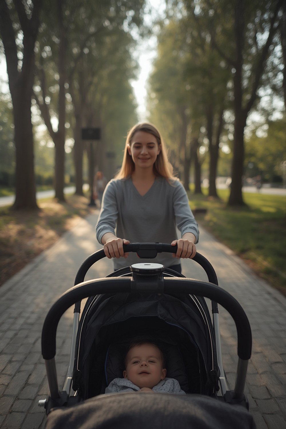 stroller soother in use outdoors - universal stroller accessory