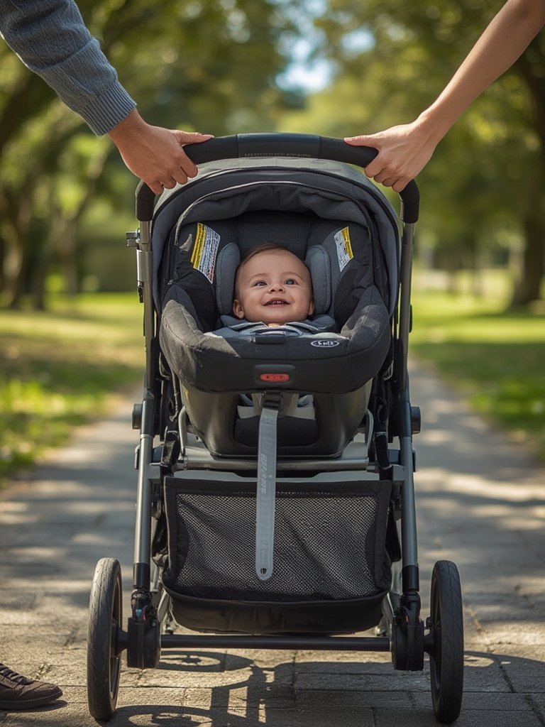 lightweight frame travel stroller for infant car seat