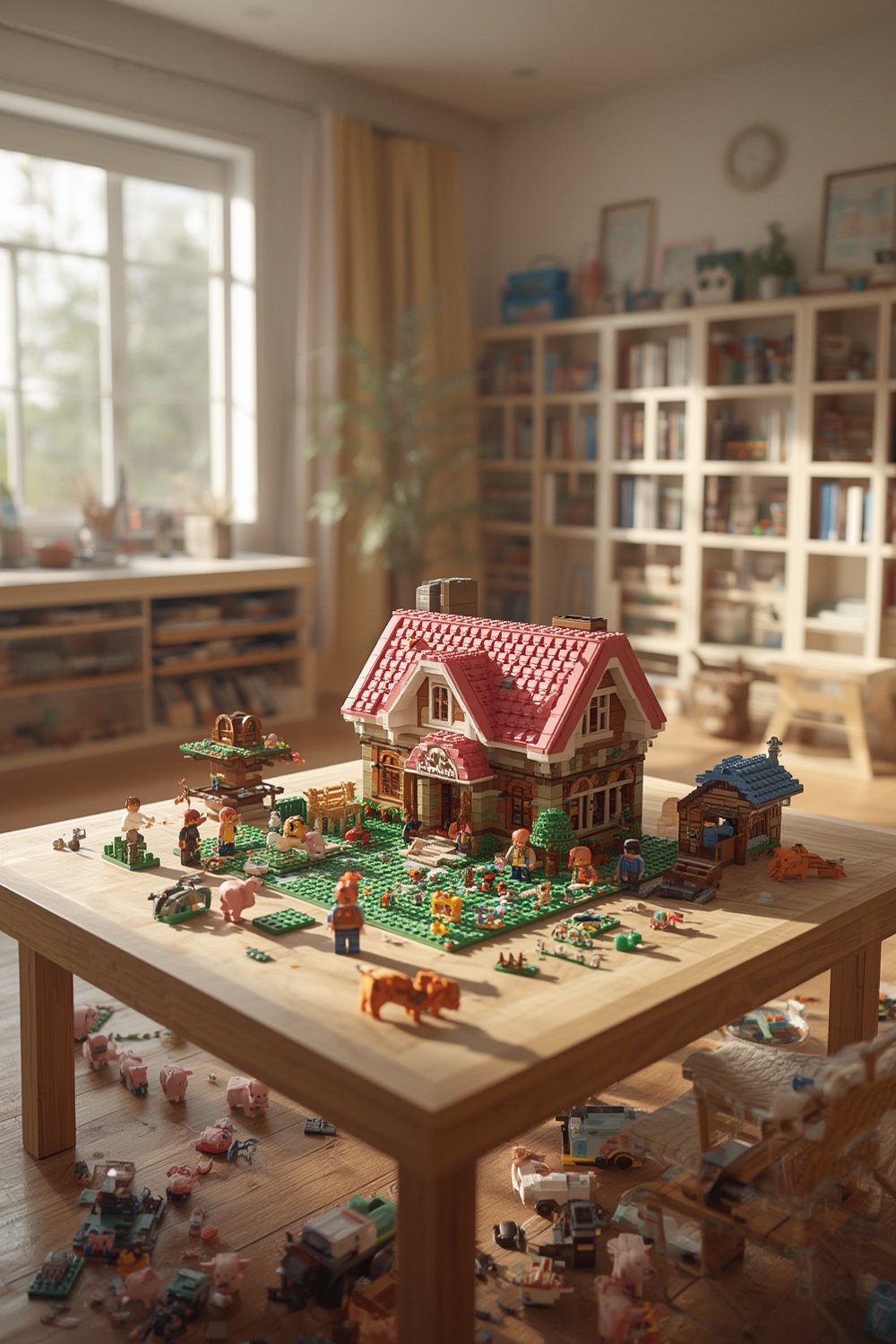 Minecraft LEGO: 7 Ultimate Secrets For Amazing Builds In 2026 1 Minecraft LEGO The Baby Pig House Playset - Product in use