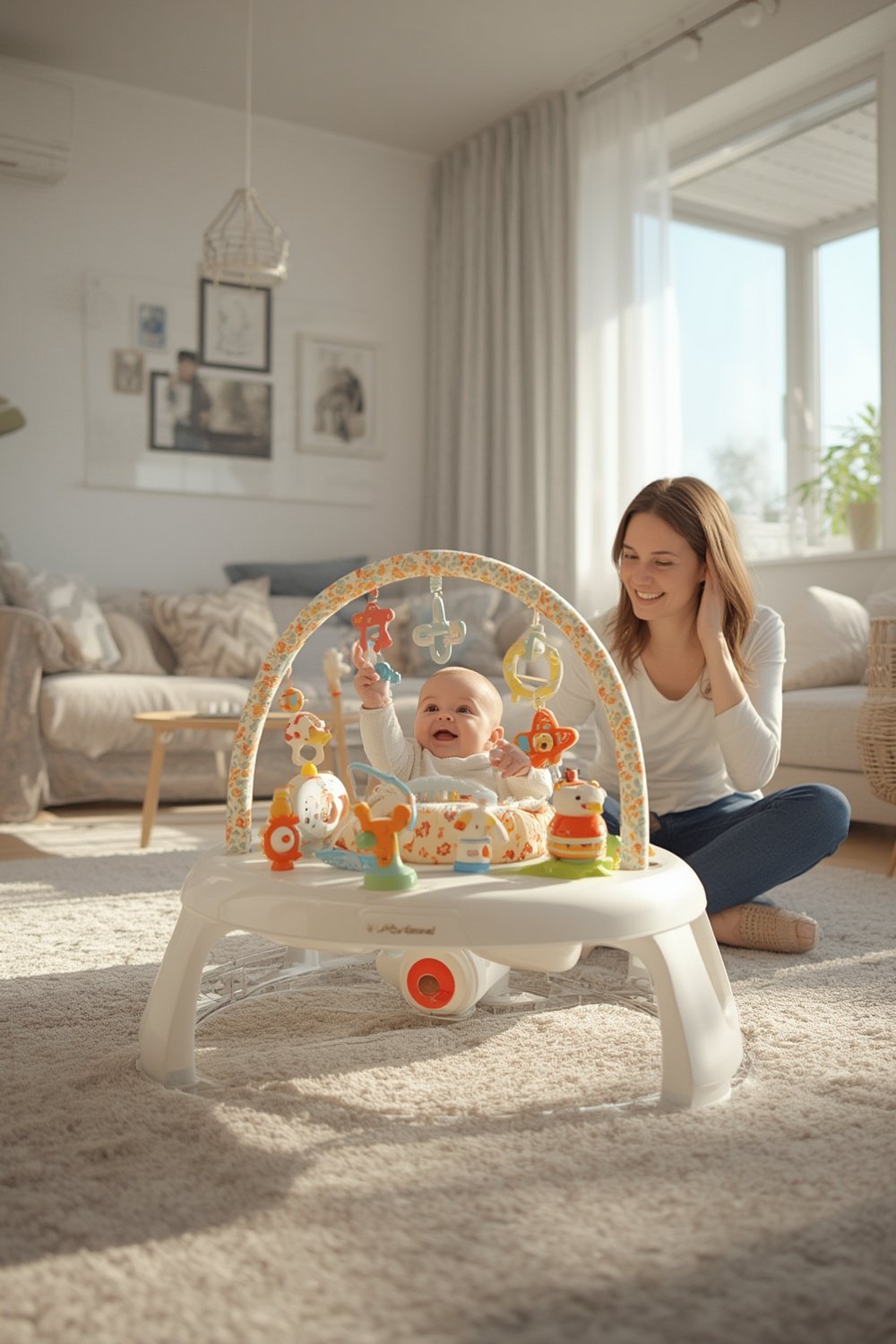 activity center providing interactive play for babies