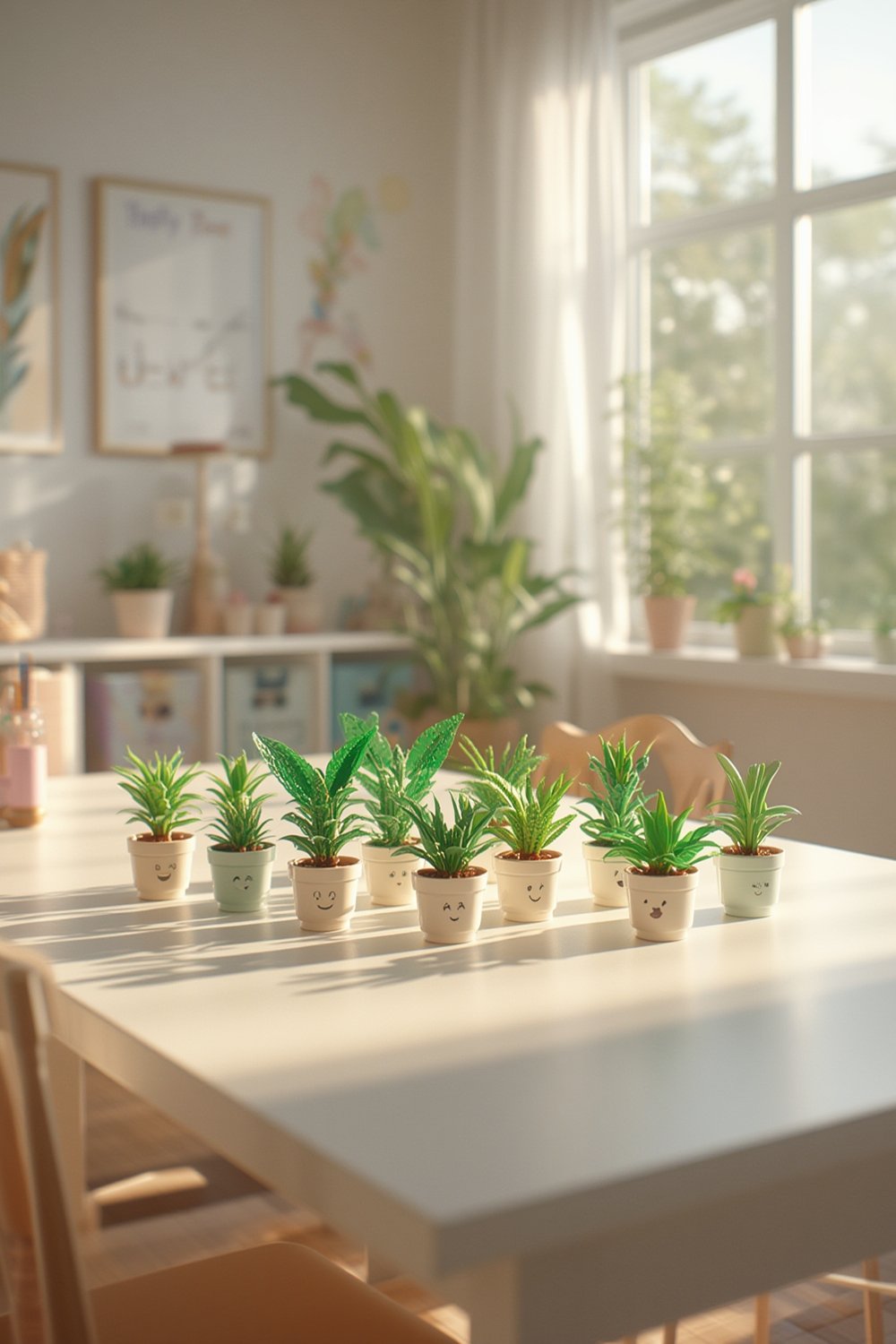 lego botanicals happy plants building set colorful decorated on kids desk