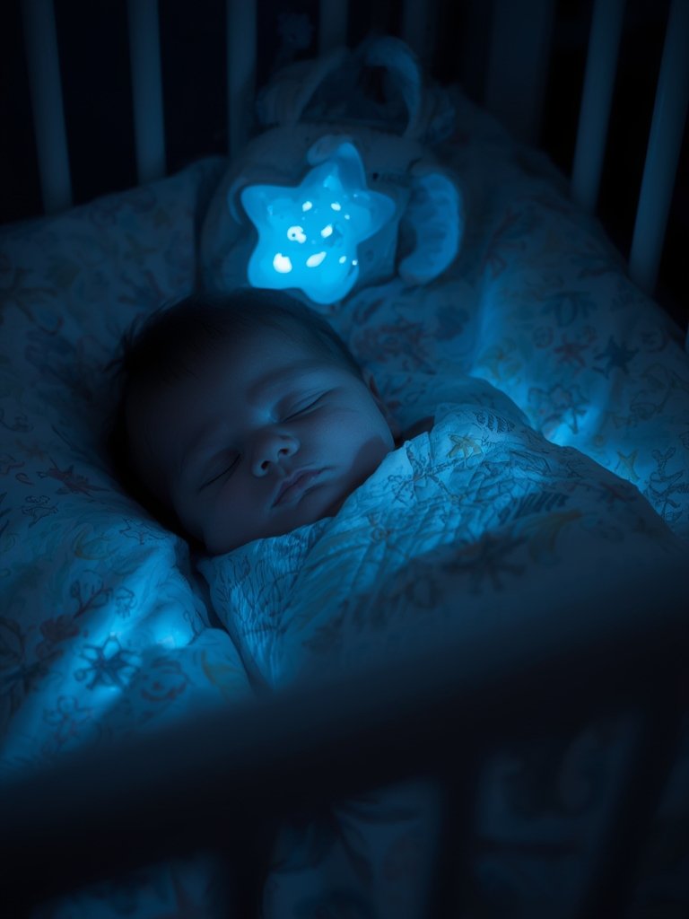 musical crib soother and baby sound machine close-up
