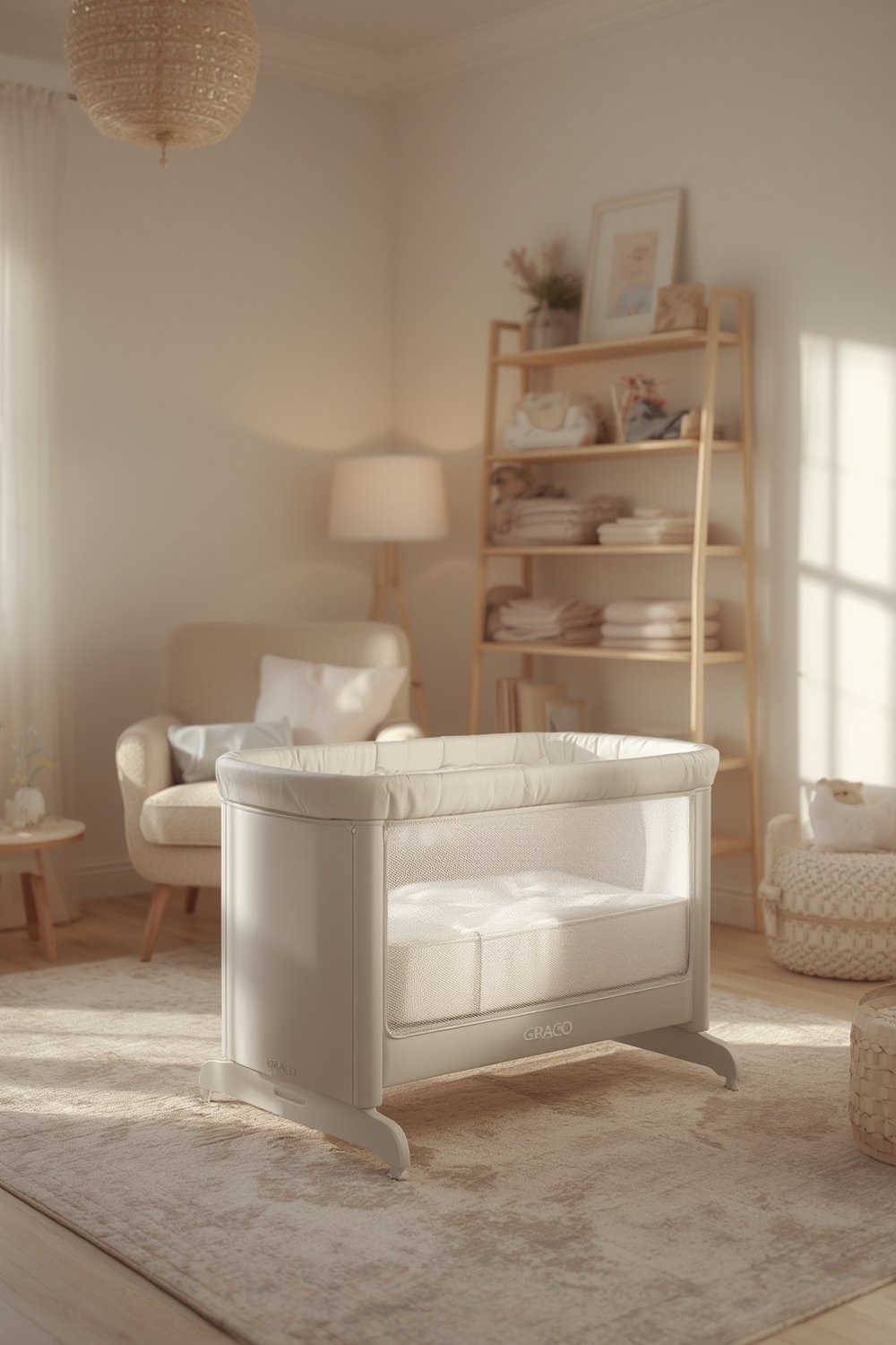 playard bassinet product in nursery setting