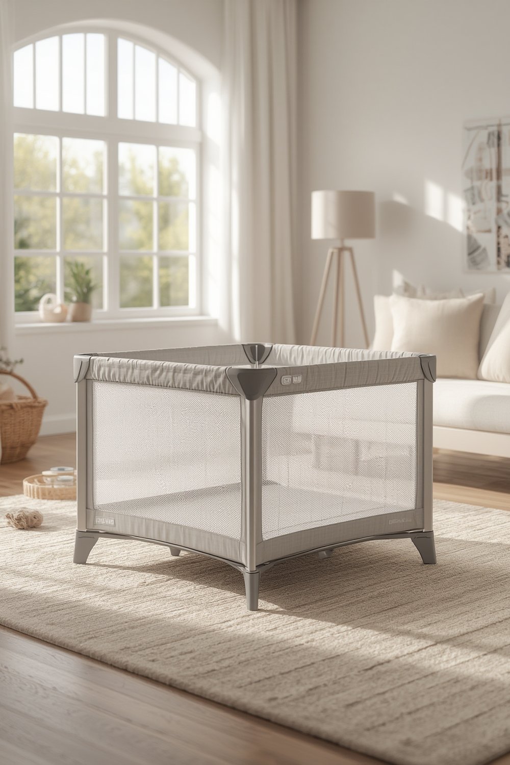 Portable Playard: 7 Ultimate Steps For Amazing Baby Travel In 2026 1 portable playard folded and set up in a nursery setting
