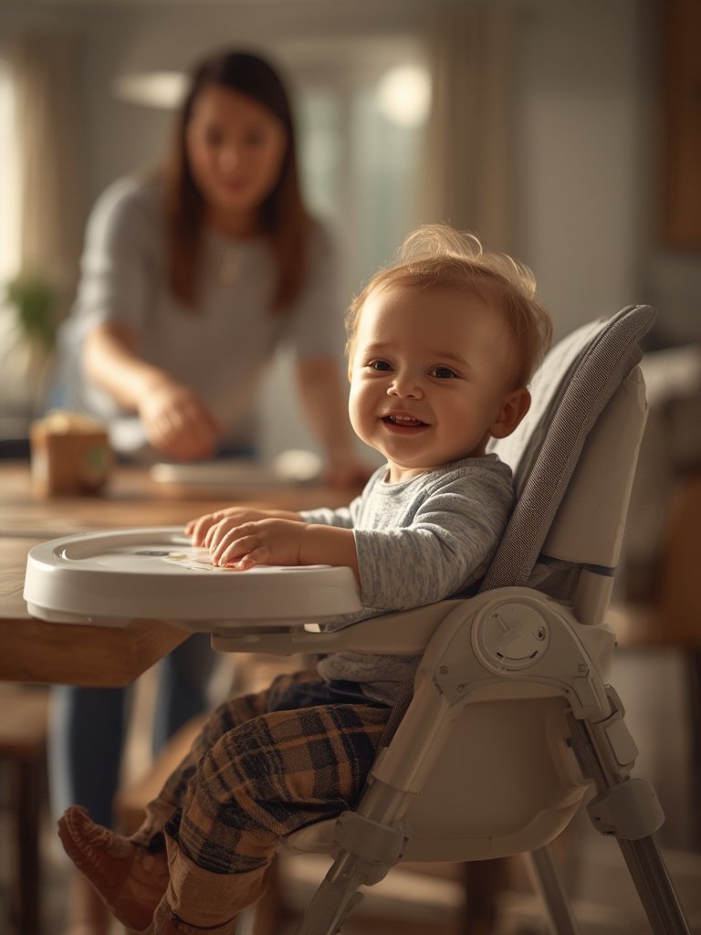 adjustable high chair with removable tray highchair