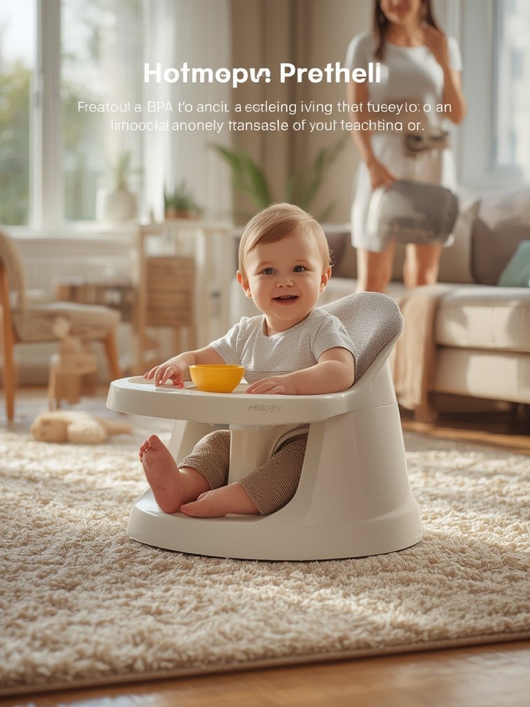 baby feeding booster seat with removable tray