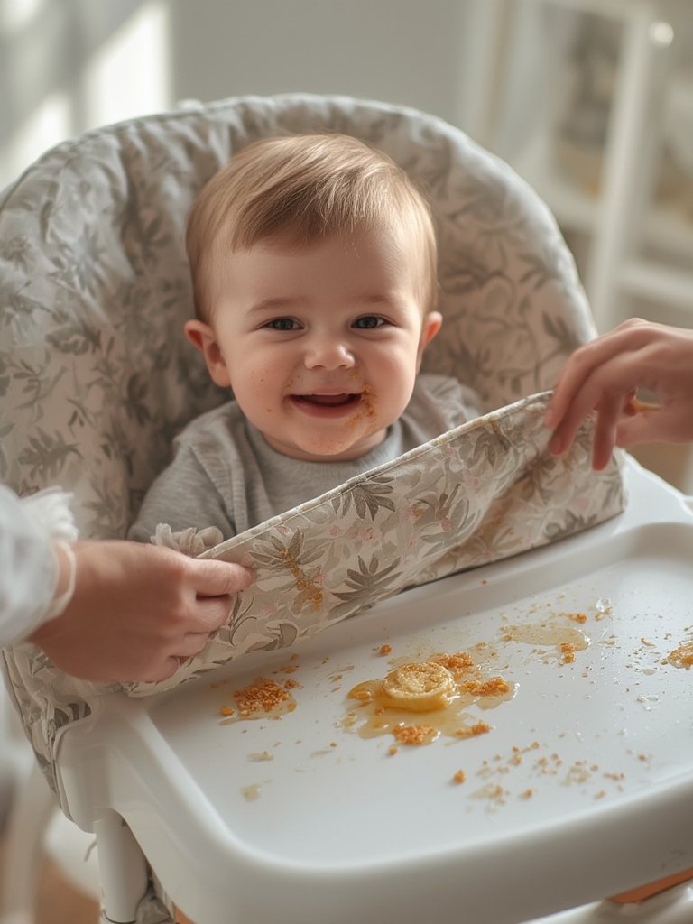 baby highchair cover waterproof with elastic backing and padded seat