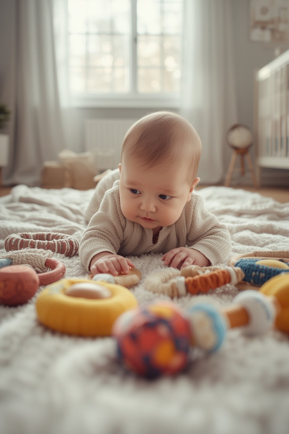 baby rattles being used by newborn