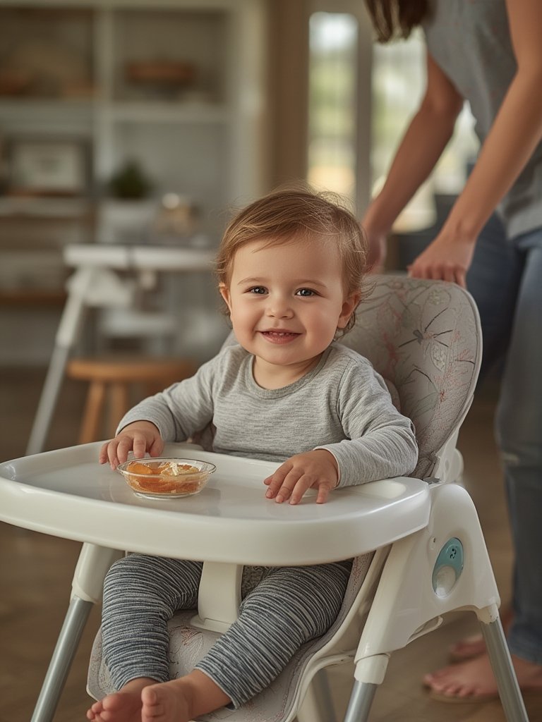 Portable Highchair: 7 Ultimate Secrets For Amazing Easy Feeding In 2026 2 convertible high chair grey in folded storage mode