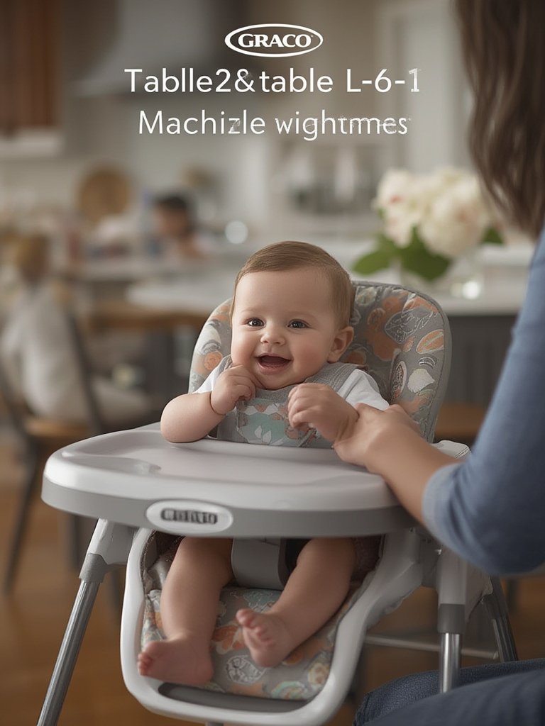 convertible highchair Graco in booster seat mode