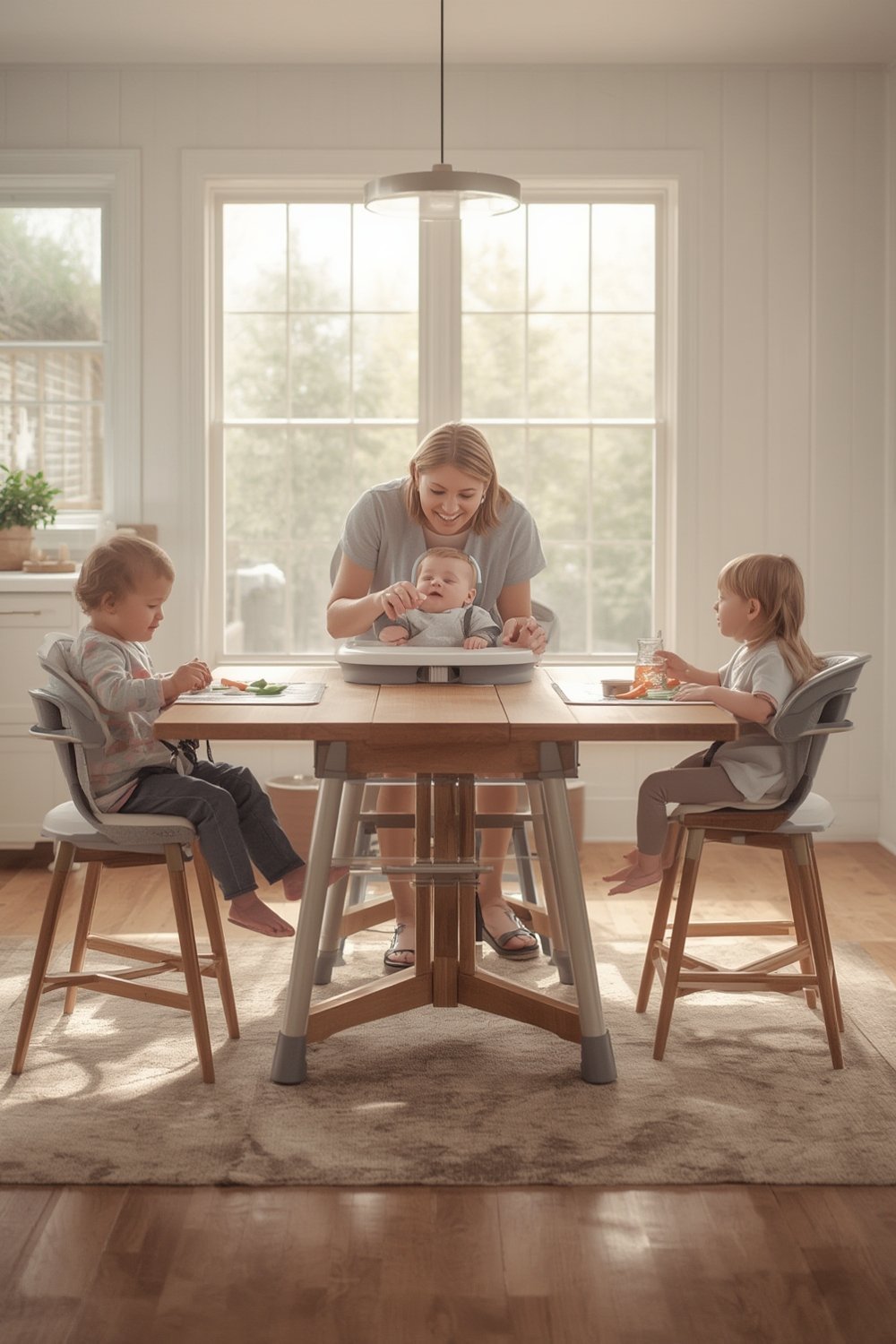 convertible highchair in modern kitchen - Graco DuoDiner DLX