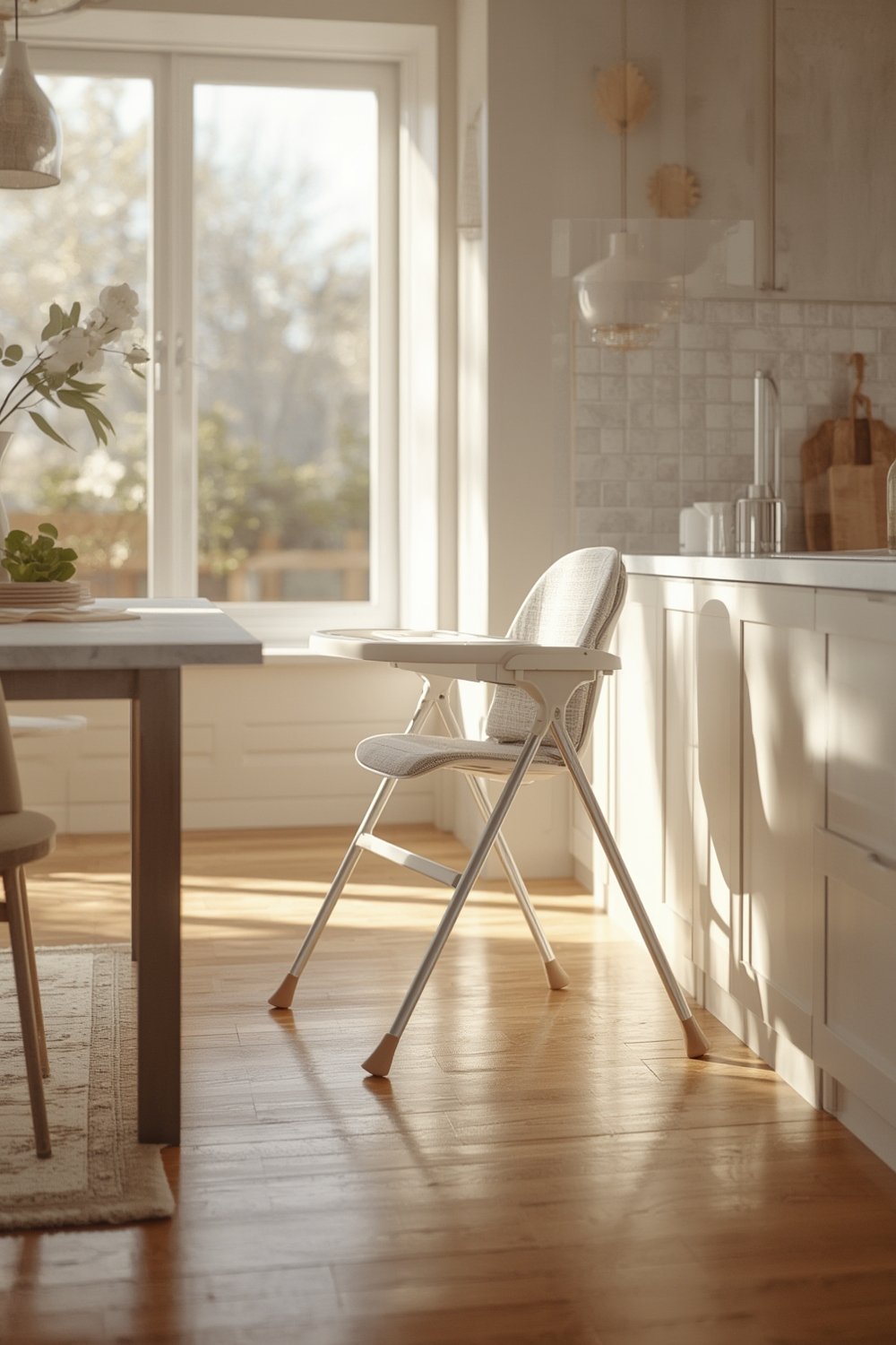 foldable highchair compact folded