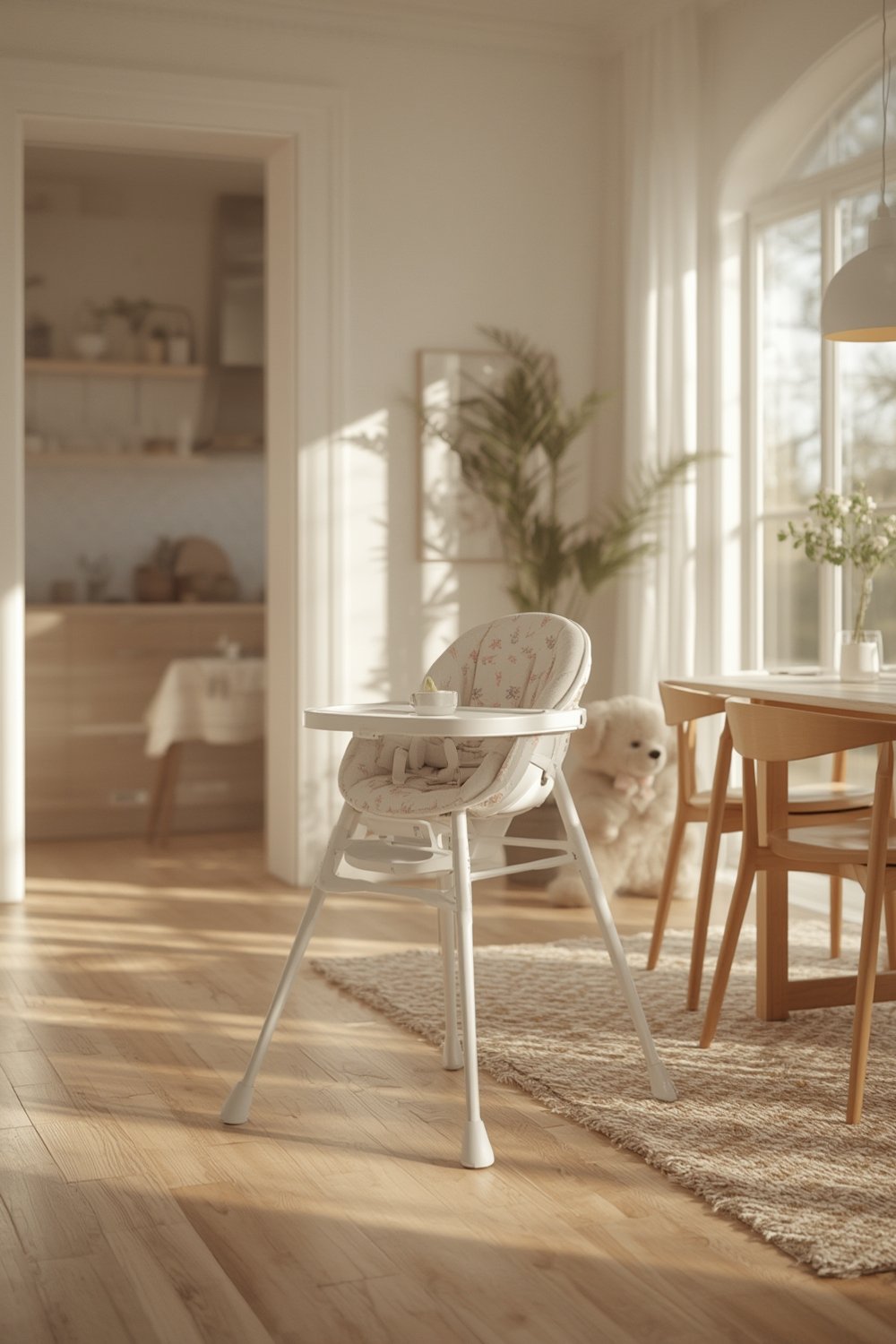 folding highchair ergonomic compact design