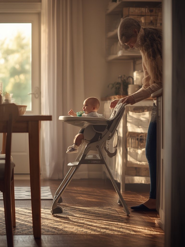 High Chair: 7 Ultimate Checklist for Best Feeding Solution 2026 2 Folding highchair self standing fold demonstration