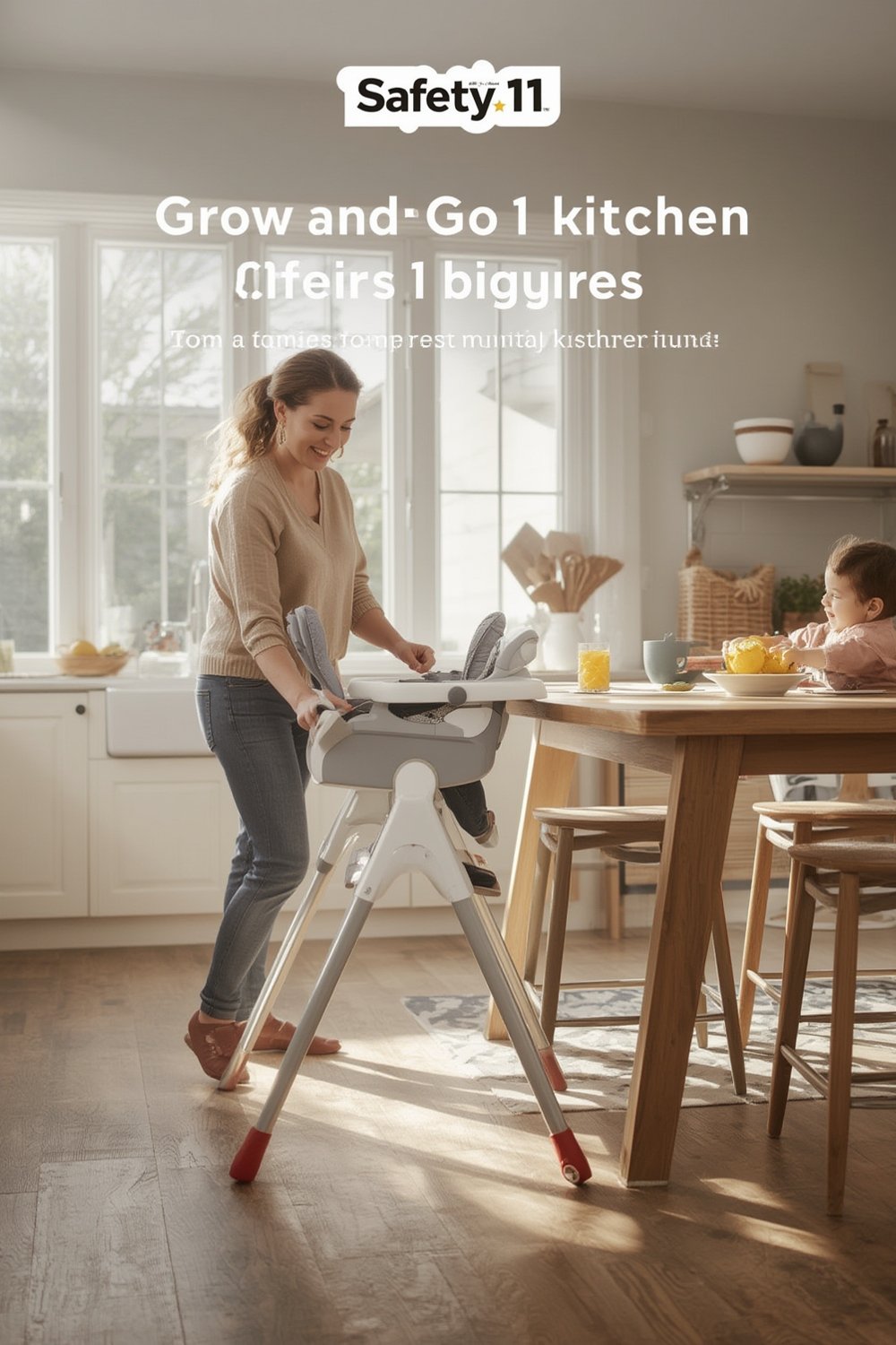 High Chair: 7 Ultimate Checklist For Best Baby Safety 2026 1 high chair in modern kitchen with baby